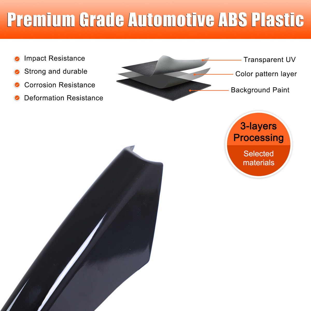 Carbon Front Fog Lamp Light Upper Strip Trim For LR Discovery Sport L550 24+ US 8