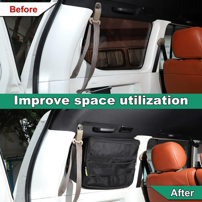 Trunk Side Left Side Window Storage Bag For Toyota Prado 1996-2002 20