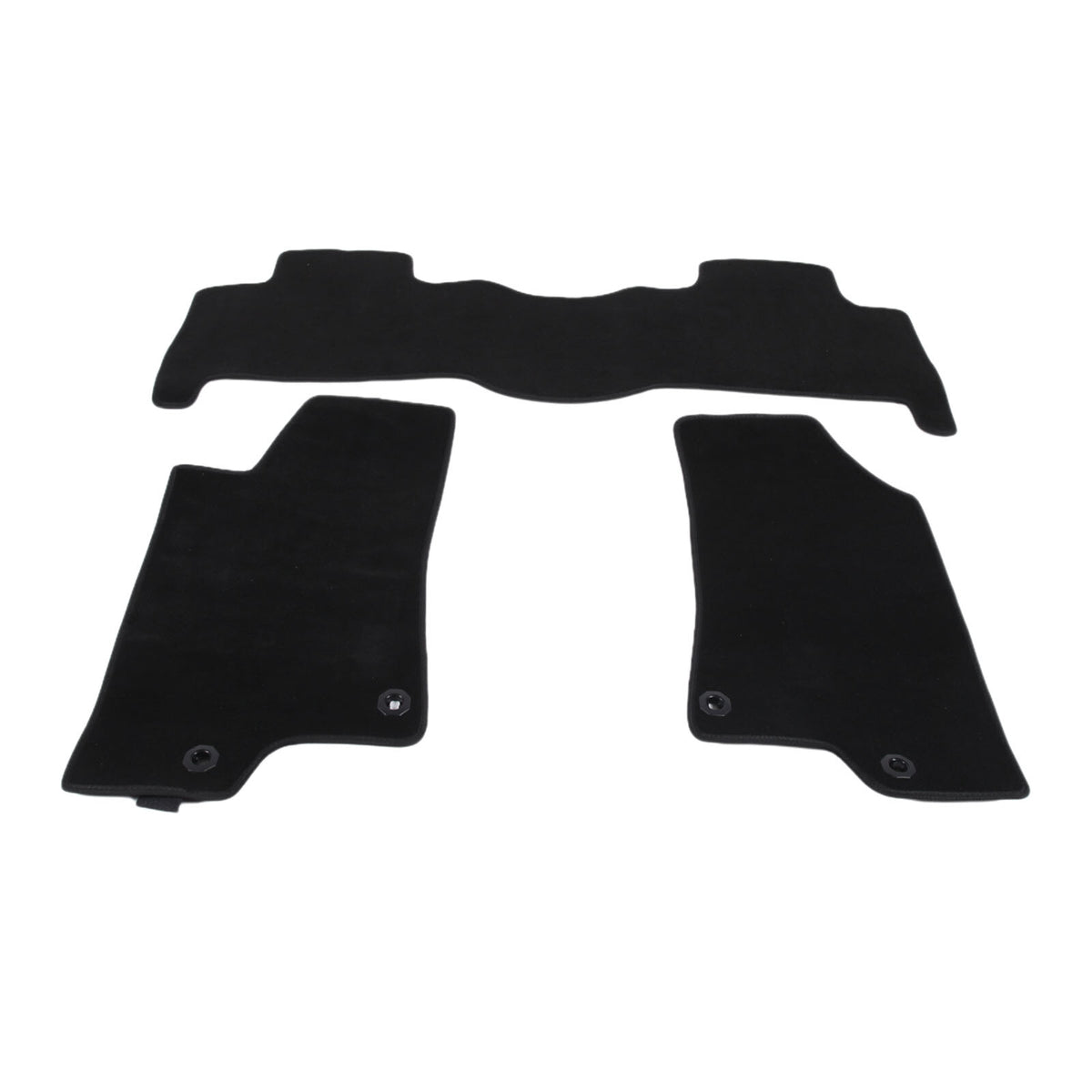 Black Car Floor Mats Cargo Carpets Foot Pads For Hummer H3 2005-2009 8