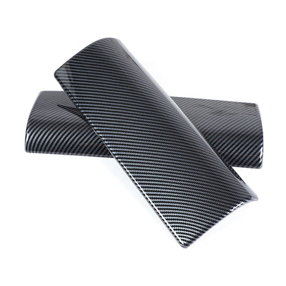 ABS Carbon Fiber Center Console Armrest Box Cover Trim For Benz e Class 2024 5
