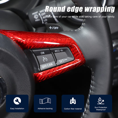 Red Real Carbon Fiber Interior Full Interior Trim For Mazda MX-5 Miata 2016-2026 - Variants 1-5 18