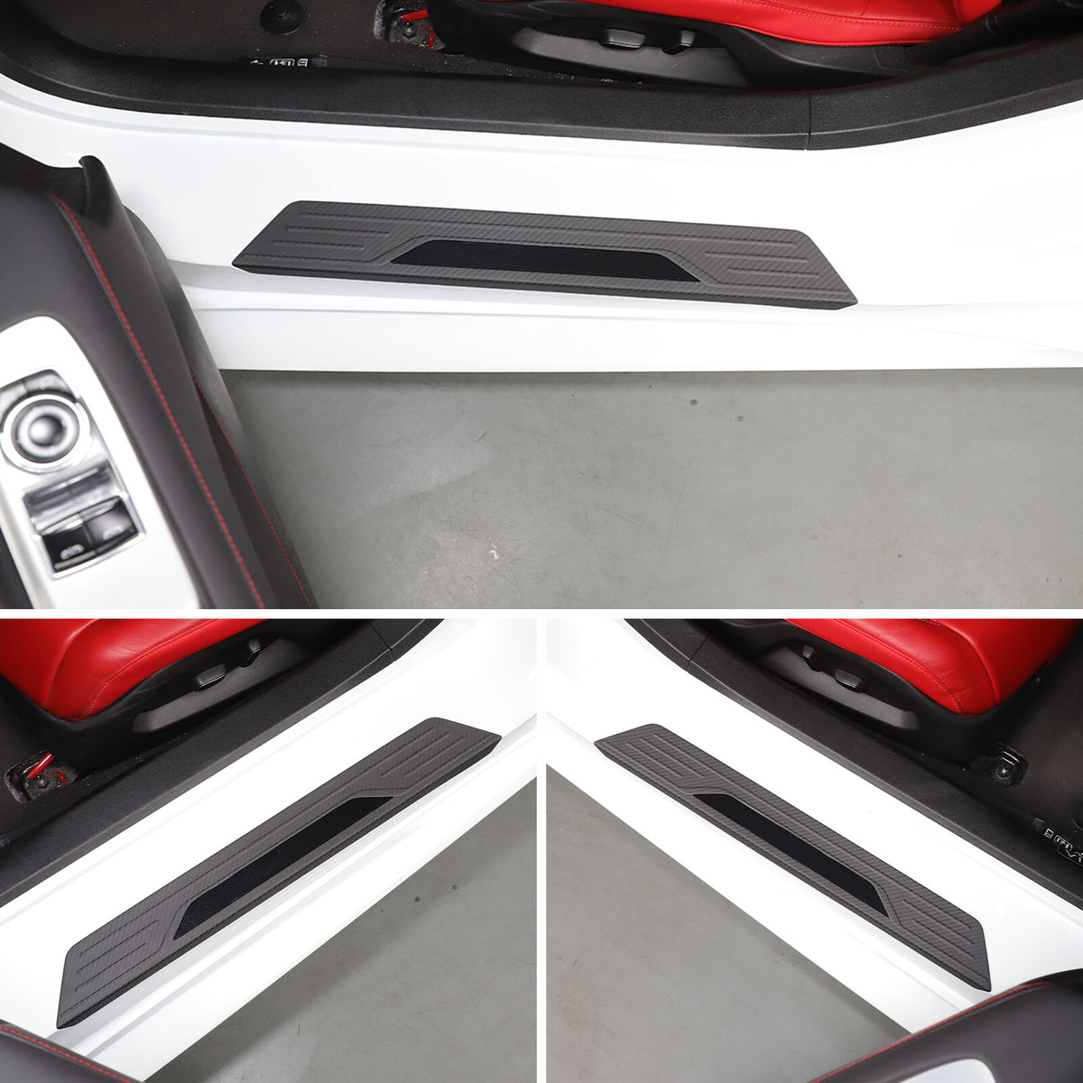 Matte Real Carbon Fiber Interior Exterior Trim Cover For Corvette C8 2020-25 20