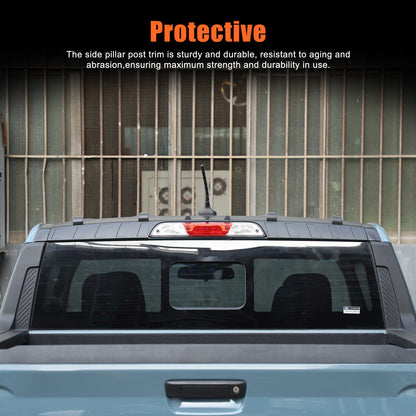 Matte Black ABS Roof Rear Spoiler Trim For Ford Maverick 2022+ 14