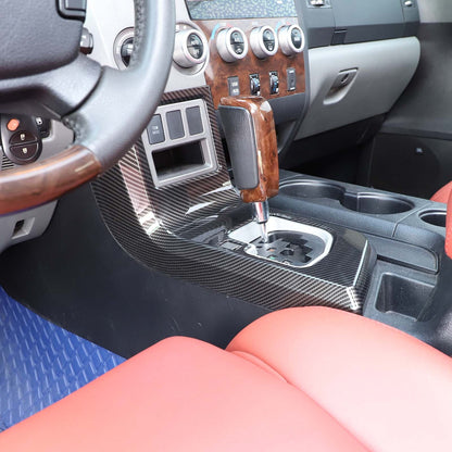 Carbon Fiber Style Center Console Cover Trim Frame For Toyota Tundra 2007-13 US 5
