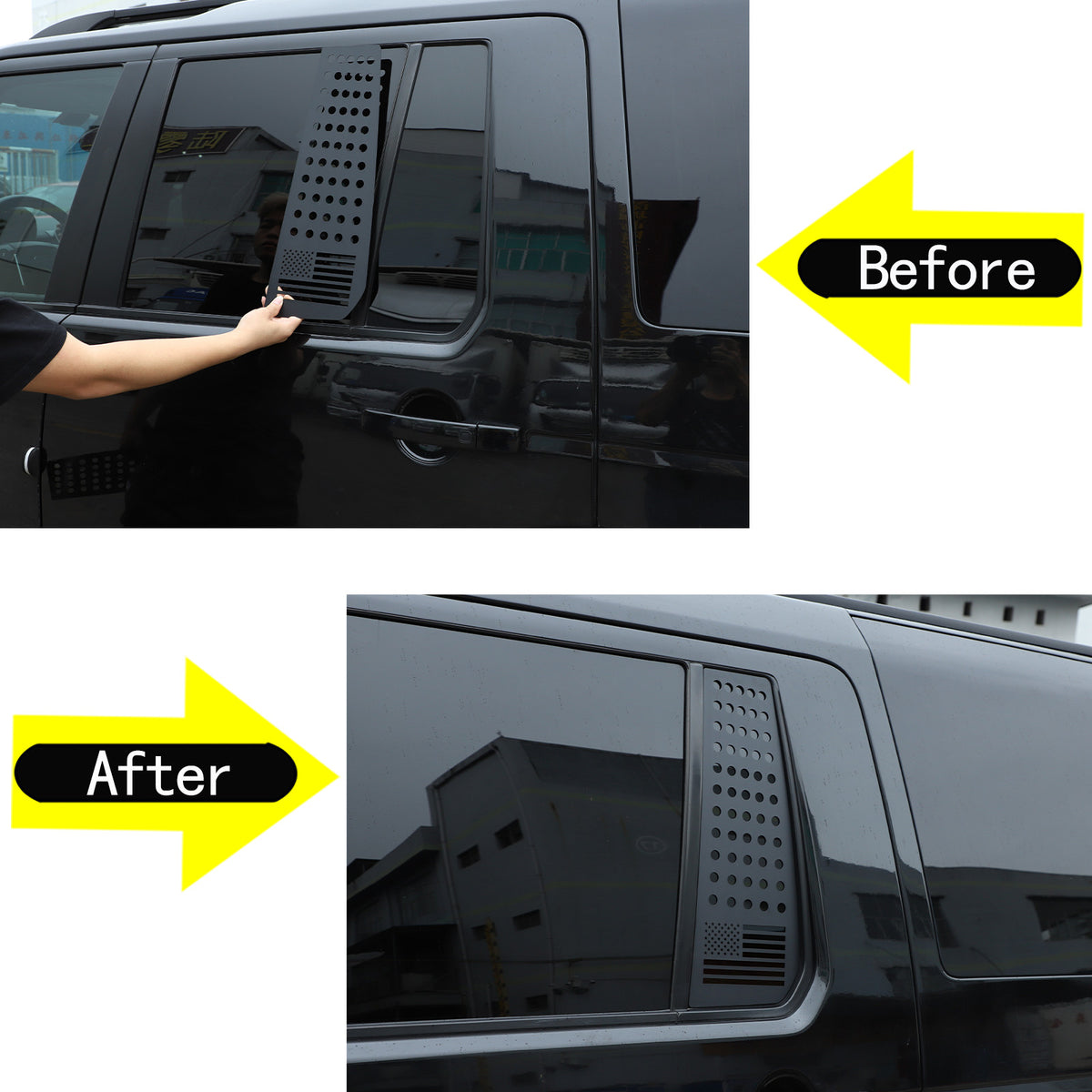 Rear Window Honeycomb Panel Trim For Land Rover Discovery 3/4 L319 2010-2016 US 23
