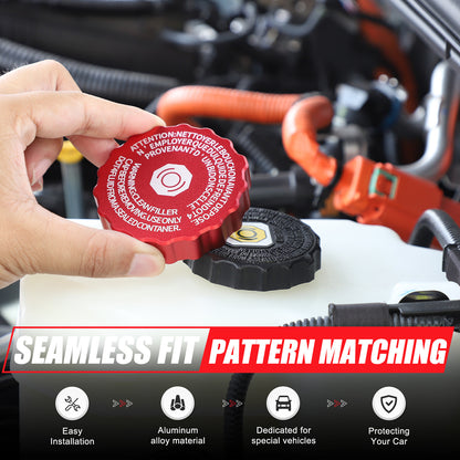 Red Alloy Engine Cabin Fluid Switch Trim Cover For Toyota Land Cruiser LC250 24+ 12