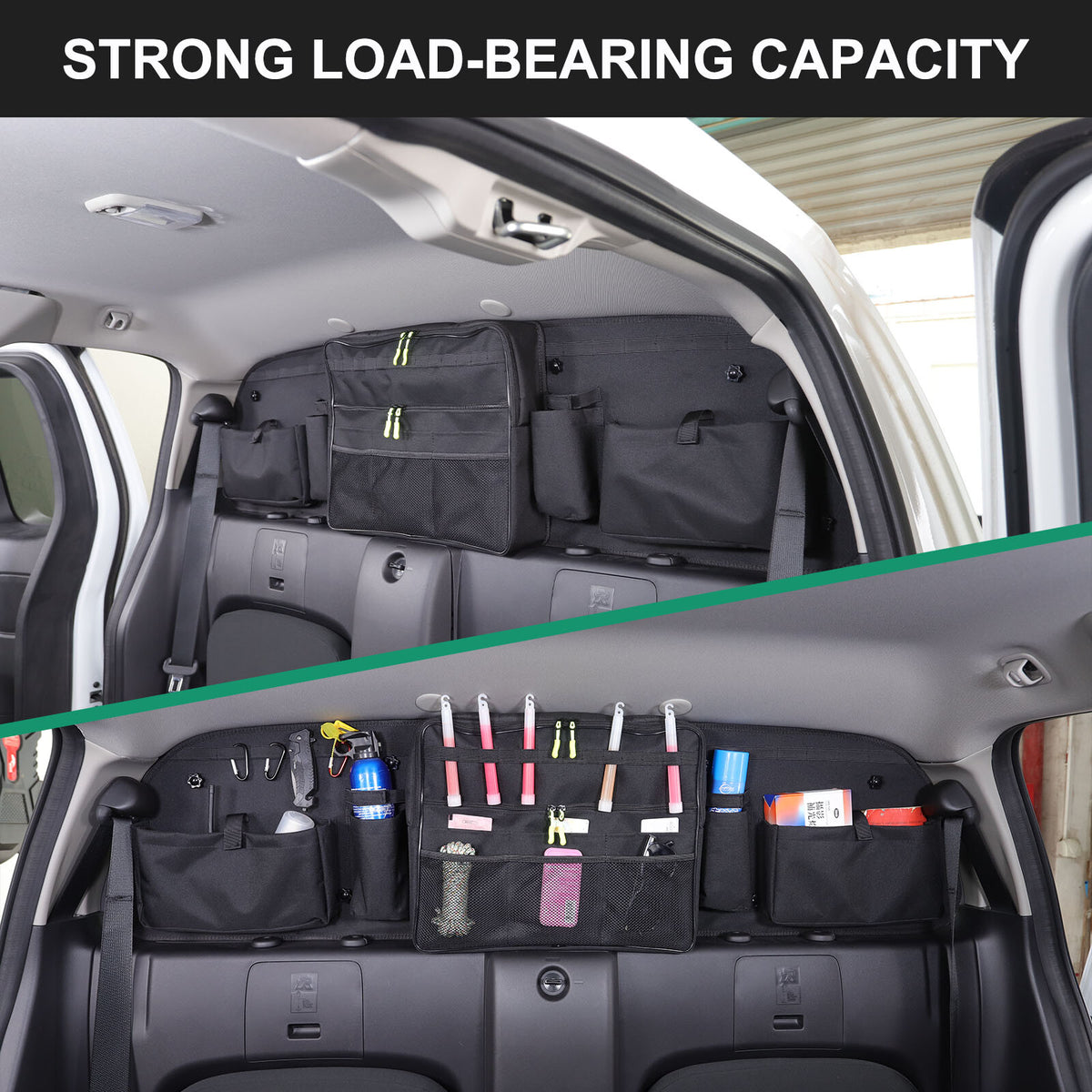 Rear Window Storage Bag Stowing Packet For Nissan Frontier 2022-24 11