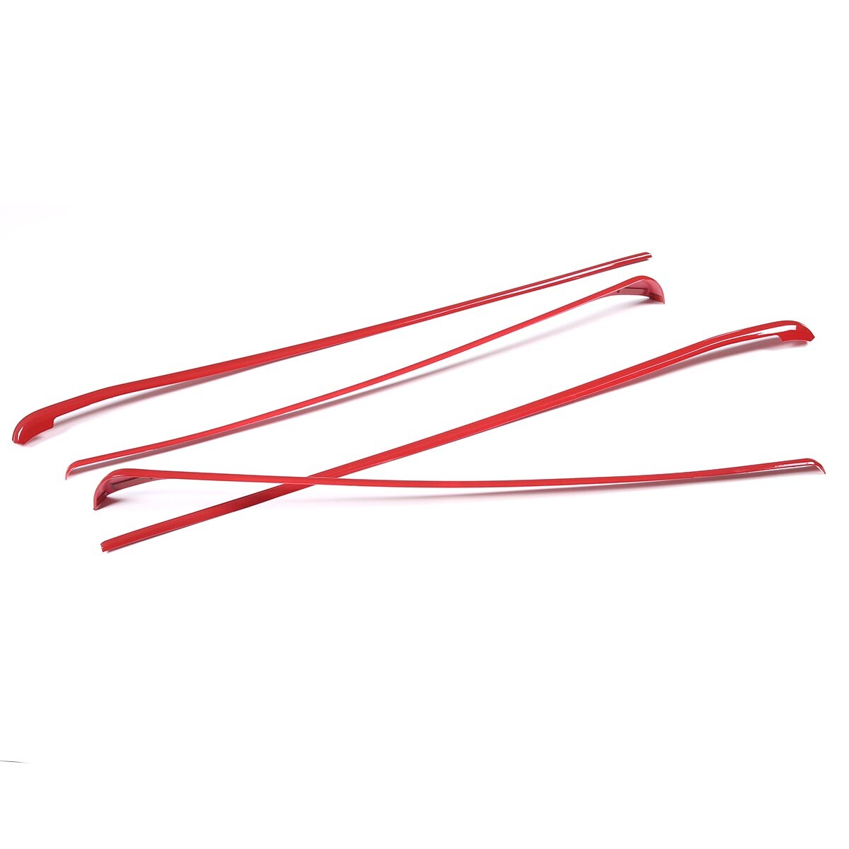 For Toyota Tundra 2022-23 Inner Interior Door Panel Trim ABS Red 4PCS US 12