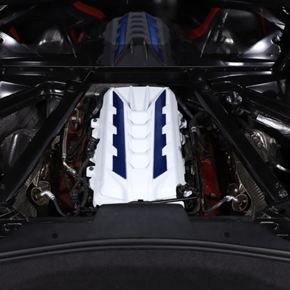 Engine Bay Panel Cover Trim in Edge Blue/Red/Black For Corvette Coupe C8 2020-26 - Styles 1-5 120