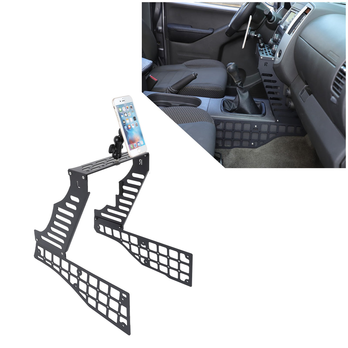 Center Console Multi-Functional Expansion Platform For Nissan Frontier 2009-2017 16