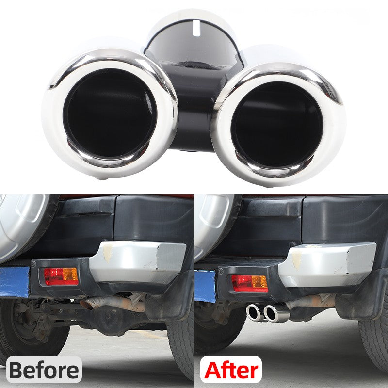 Silver Stainless Steel Exhaust Tail Pipe Tip For Toyota FJ Cruiser 2007-2021 US 24