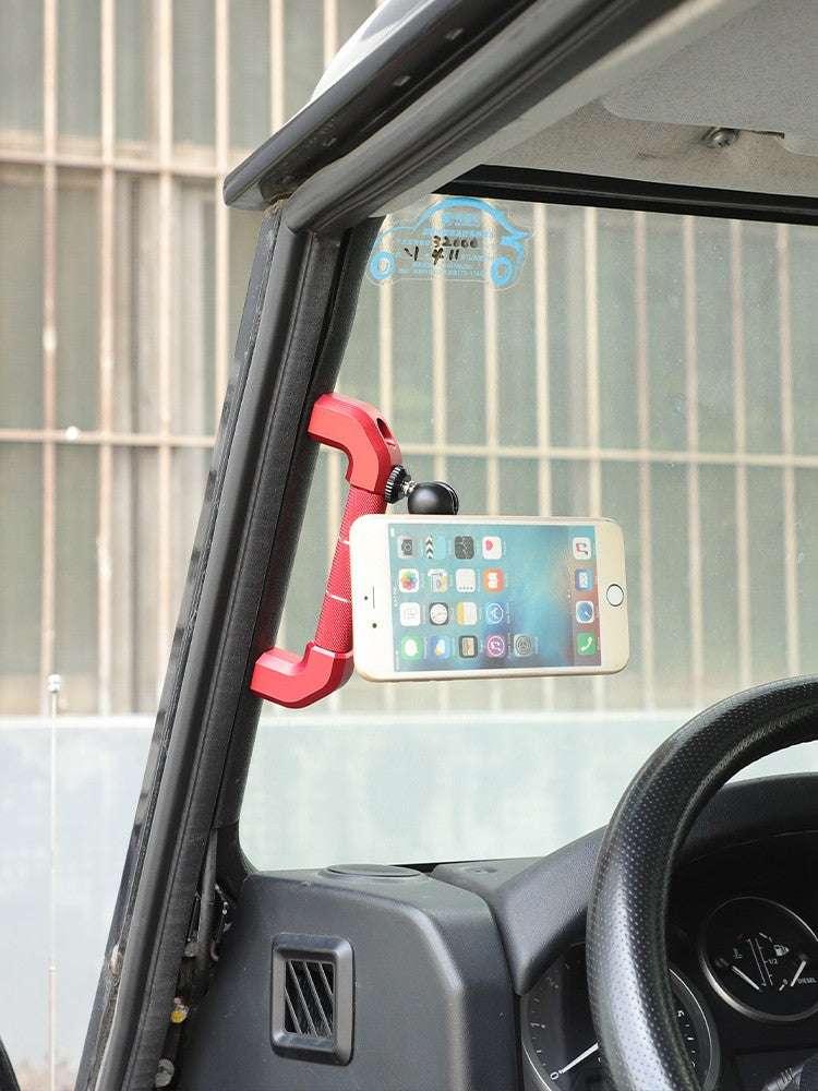 Replace Red A-Pillar Handle W/Phone Mount For LR Defender L316 2004-2018 21