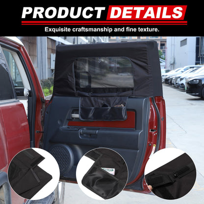 Front Door Window Sun Shade Cover For Toyota FJ Cruiser 2007-2021 1