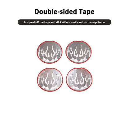 Silver Flame Steel Rear Tail Light Grille Cover for Corvette C6 GS/Z0/ZR1 05-13 8