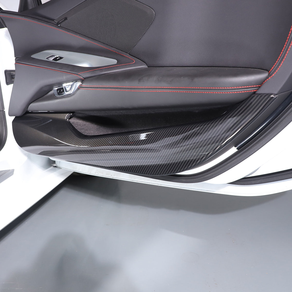 Carbon Fiber ABS Interior Full Decor Cover Trim Kit For Corvette C8 2020-2025 - Styles 46-50 14