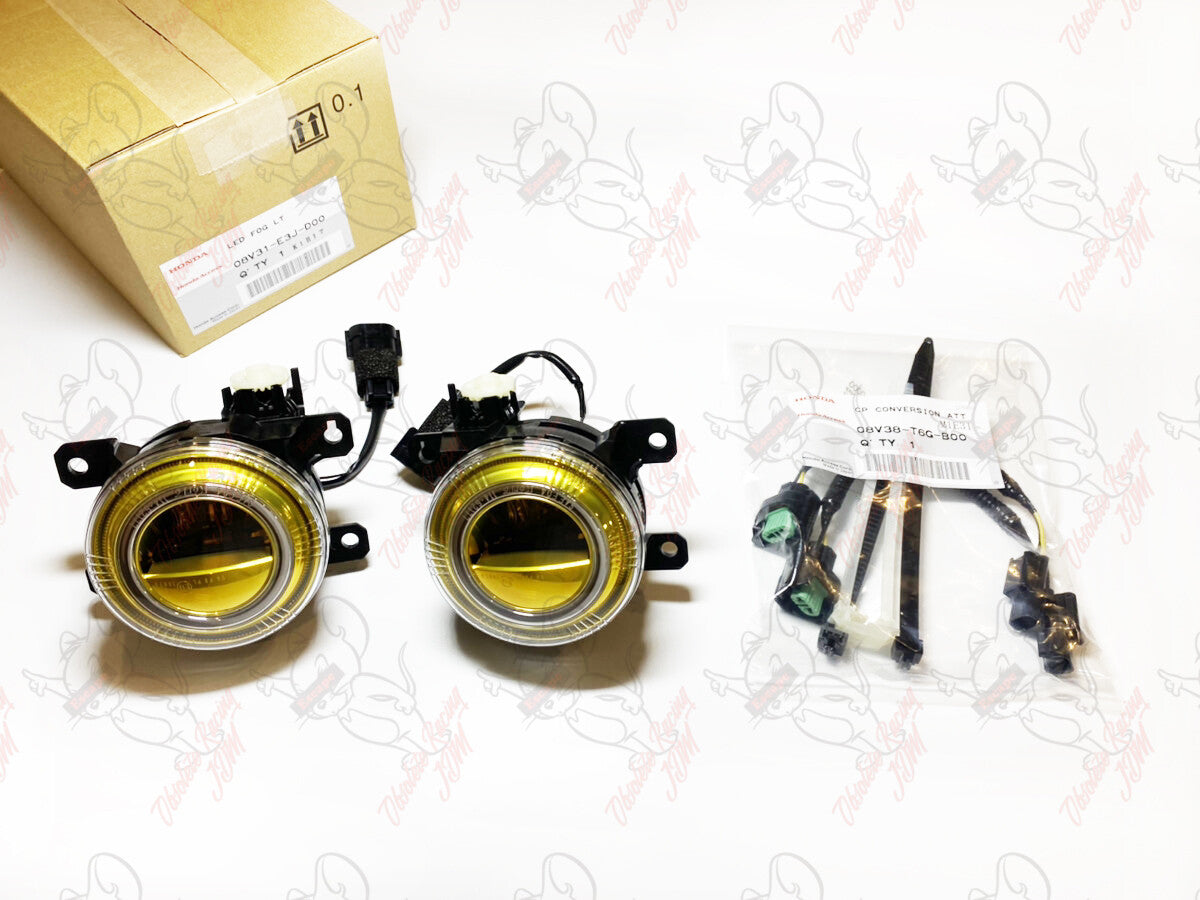 Honda CIVIC TYPE-R FK8 Genuine LED Fog Lamp Yellow & Coupler conversion harness 3