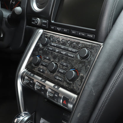 Forged Carbon Fiber Central Control Volume Panel Trim for Nissan GTR R35 08-16 5