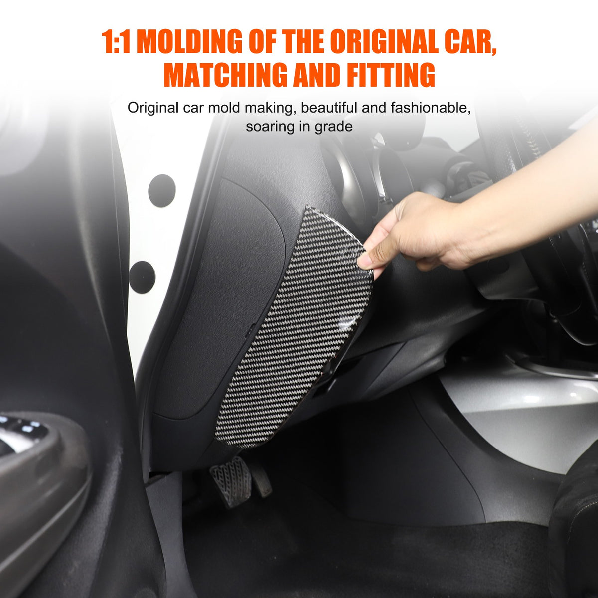 Soft Carbon Fiber Interior Center Console trim Sticker For Nissan Juke 2011-2019 166