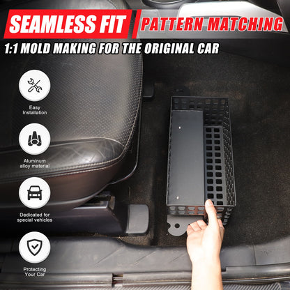 Aluminum Alloy Under Passenger Seat Storage Basket For Mitsubishi ASX 2011-2018 6