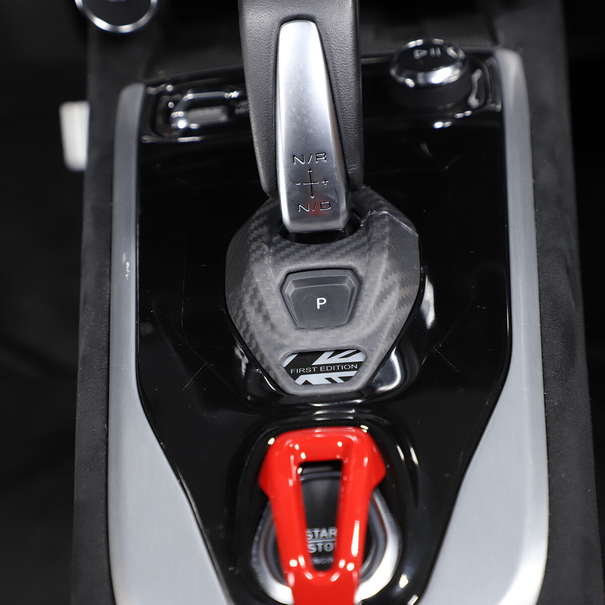 Real Carbon Fiber Console Gear Base Cover Trim For Lotus Emira V6 I4 2021-25 US 2