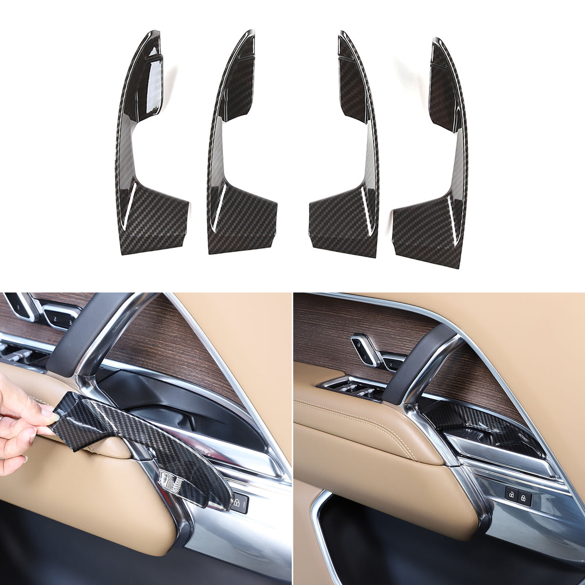 ABS Carbon fiber Car interior Kit Cover Trim Set For Range Rover Sport/Vogue 23+ 15