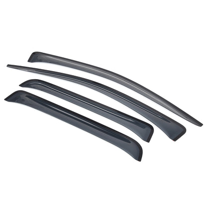 Black Window Rain Guards Visor Rain Guard Wind Deflectors For Nissan Titan 16-23 13