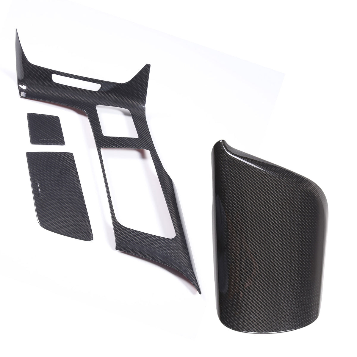 Real Carbon Fiber Center Console Panel Armrest Trim Cover For Corvette C7 14-19 2