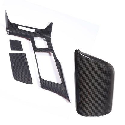 Real Carbon Fiber Center Console Panel Armrest Trim Cover For Corvette C7 14-19 2