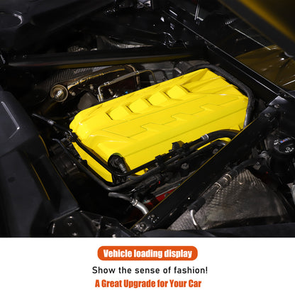 Yellow Replacement Engine hood panel Trim Cover For Corvette C8 2020-26 US 21