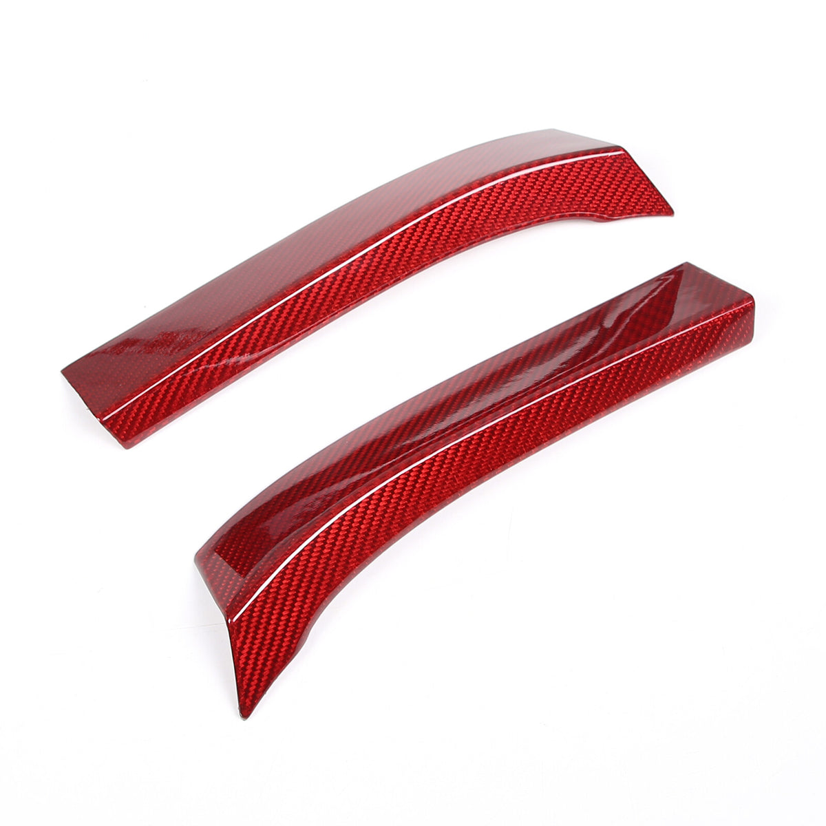 Red Real Carbon fiber Interior Door Panel trim Cover Frame For Corvette C8 20-26 10