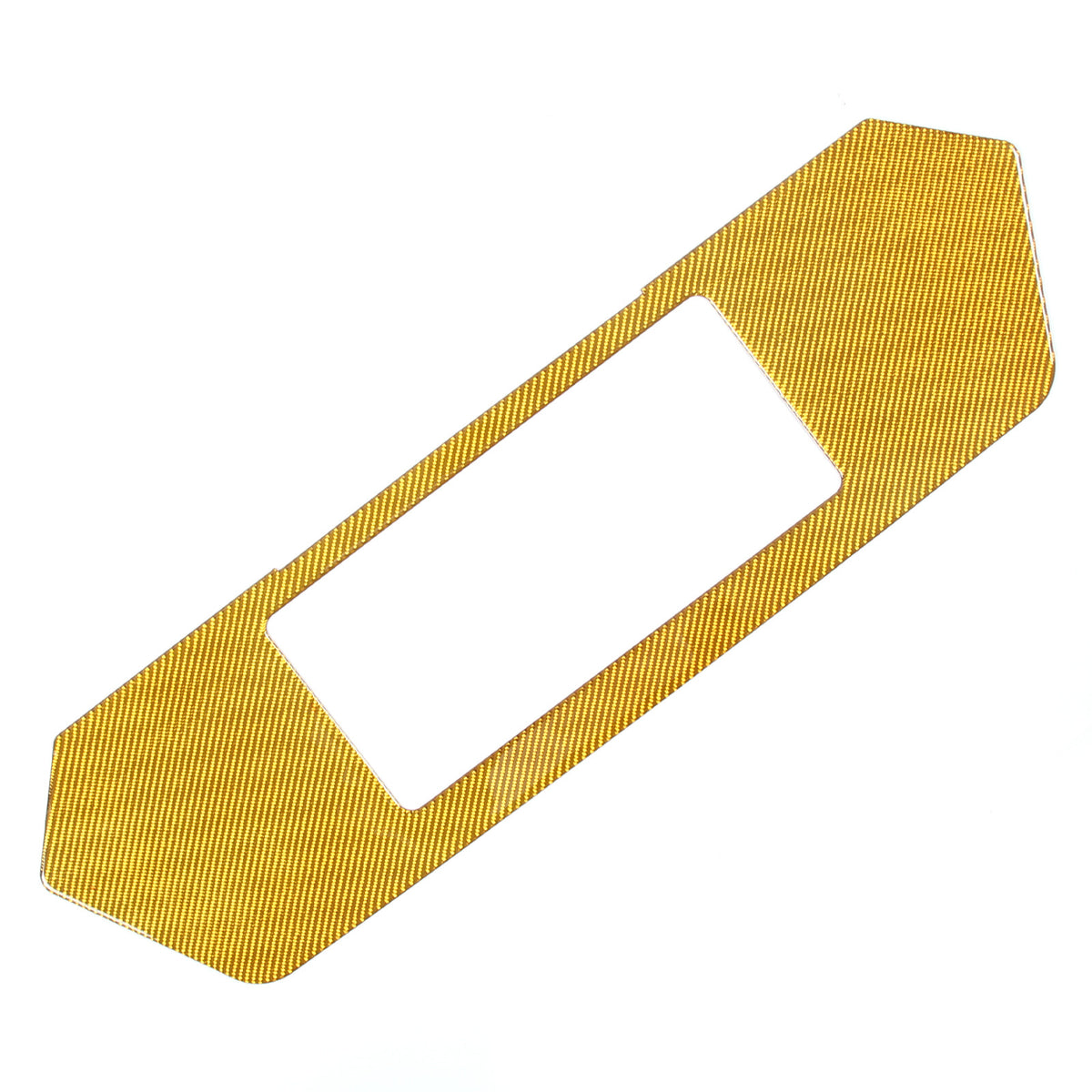 Yellow Carbon Fiber Rear License Plate Frame Panel Sticker For Corvette C8 20-26 15