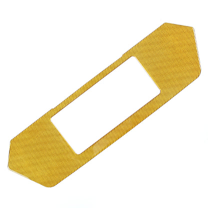 Yellow Carbon Fiber Rear License Plate Frame Panel Sticker For Corvette C8 20-26 15