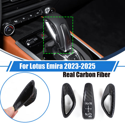Real Carbon Fiber Full Interior Set Decor Cover Trim Kit For Lotus Emira 2021+ 4