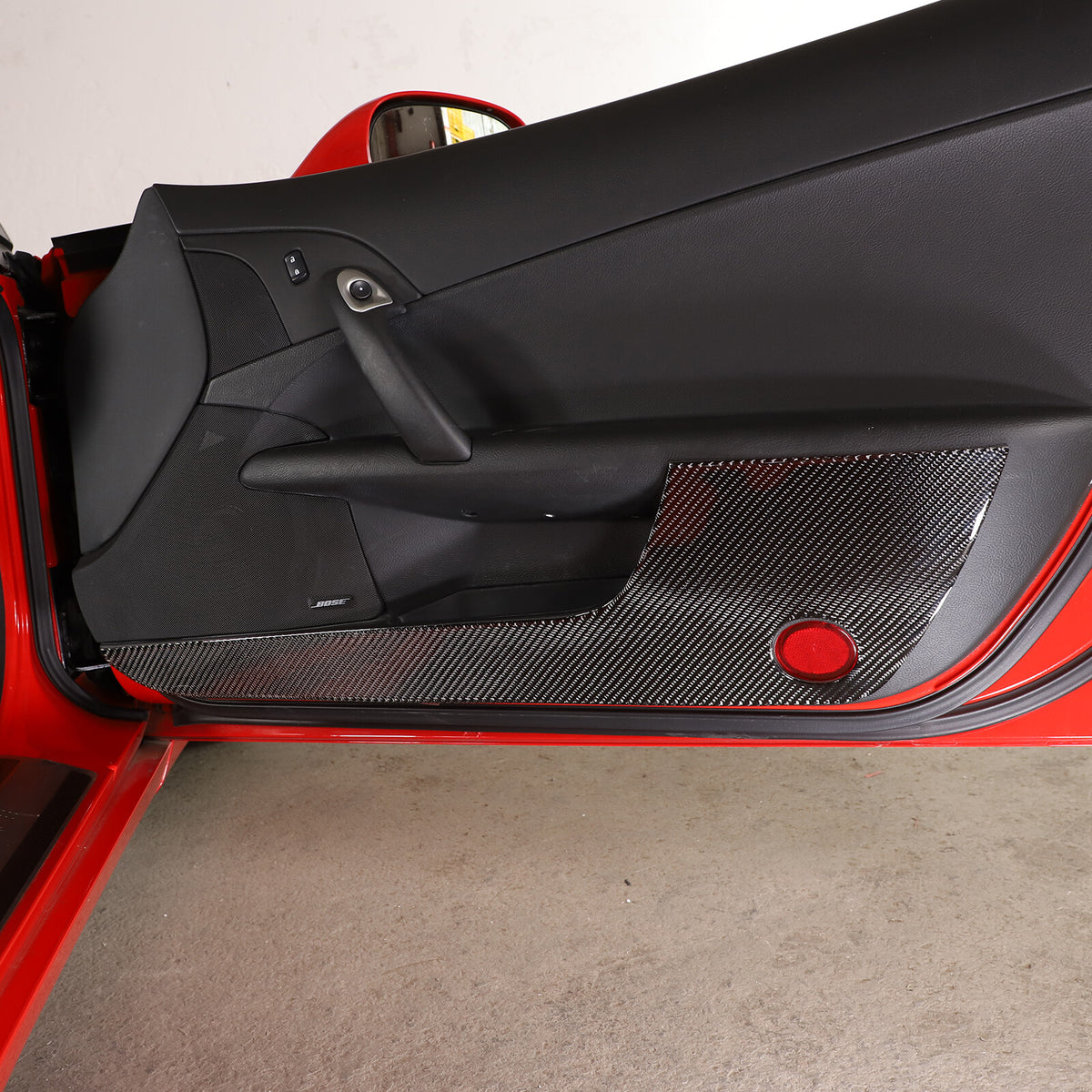 Carbon Fiber Door Interior Anti Kick Scratch trim Sticker For Corvette C6 05-13 6