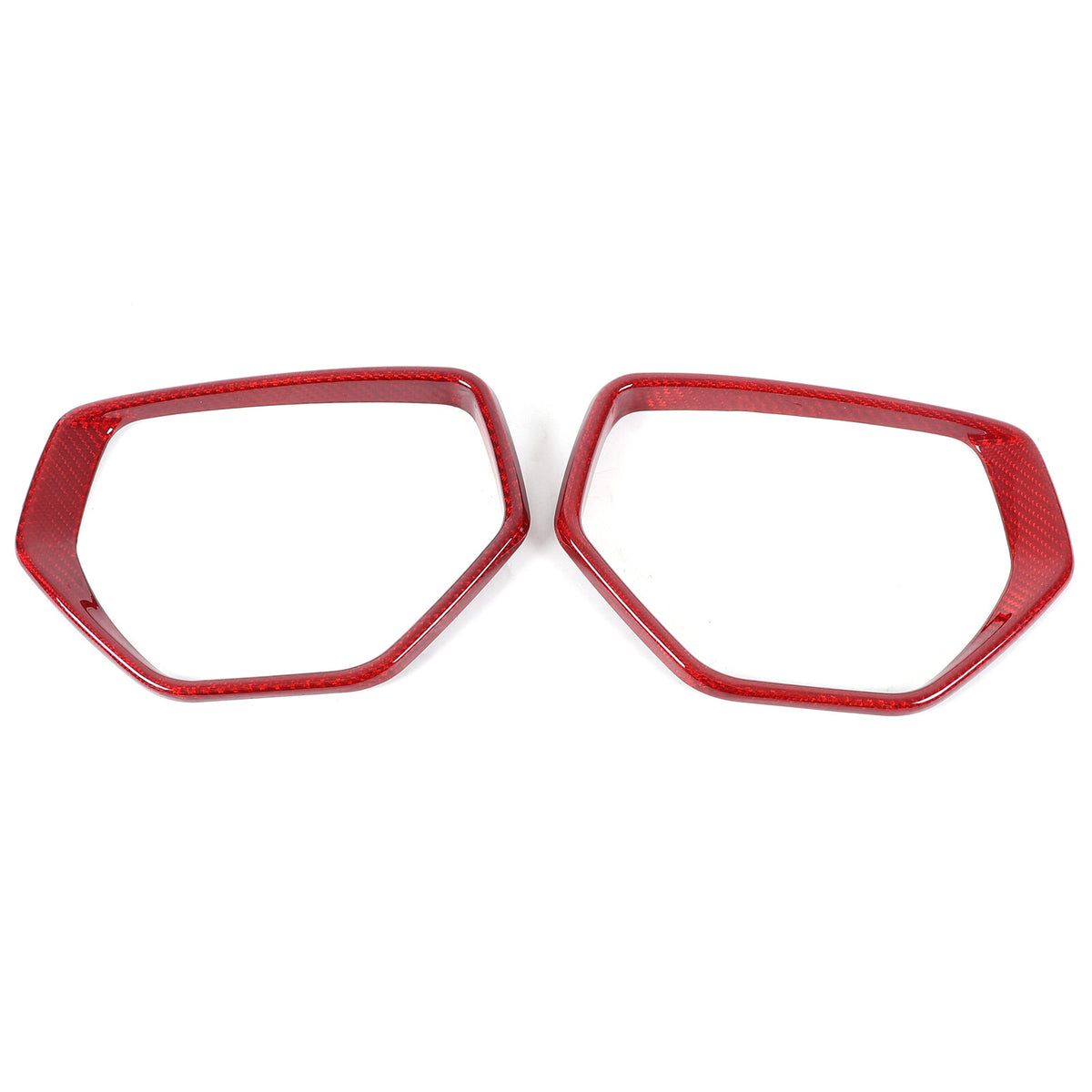 Red Real Carbon Fiber Side View Mirror Frame Cover Trim For Corvette C8 20-26 21