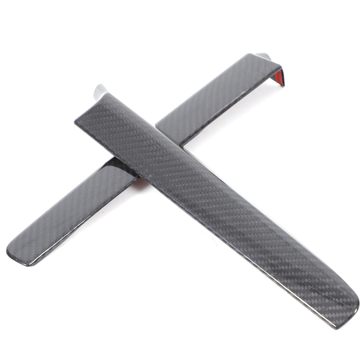 Real Carbon Fiber Side Air Outlet Upper Emblem Panel Trim For Corvette C6 05-13 4