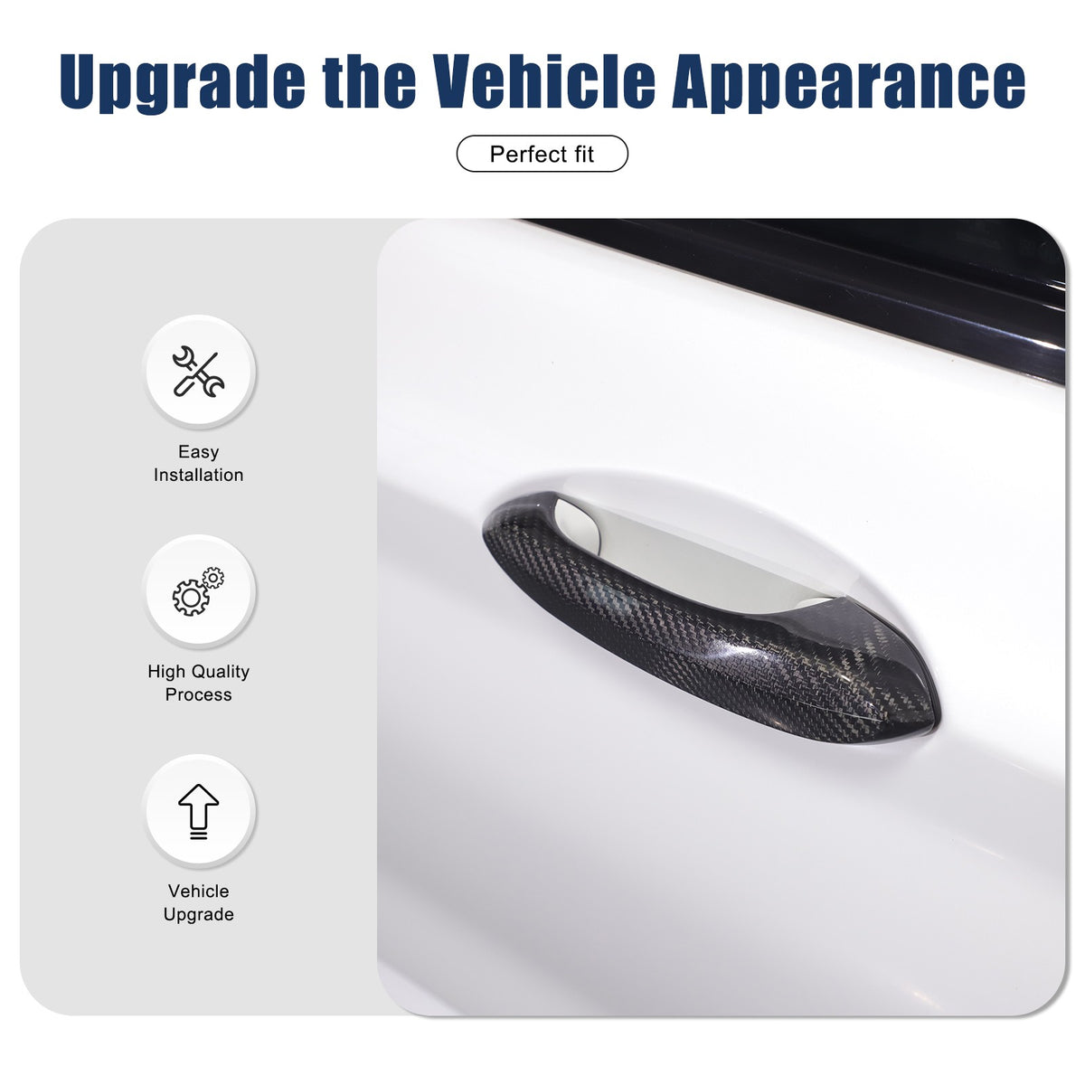 Real Carbon Fiber Exterior Outer Door Handle Cover Trim For BMW X3 G01 2018-2023 22
