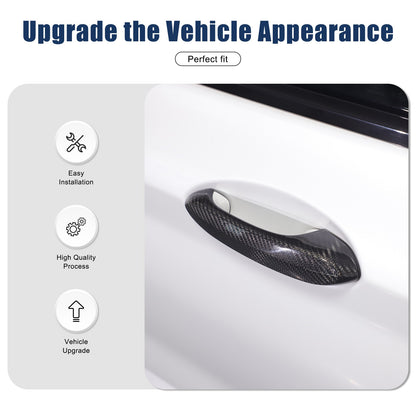 Real Carbon Fiber Exterior Outer Door Handle Cover Trim For BMW X3 G01 2018-2023 22