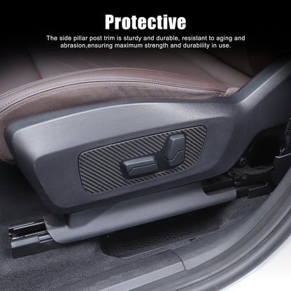 Real Carbon Fiber Seat Adjustment Button Frame Trim For BMW X1 U11 2023-2024 23