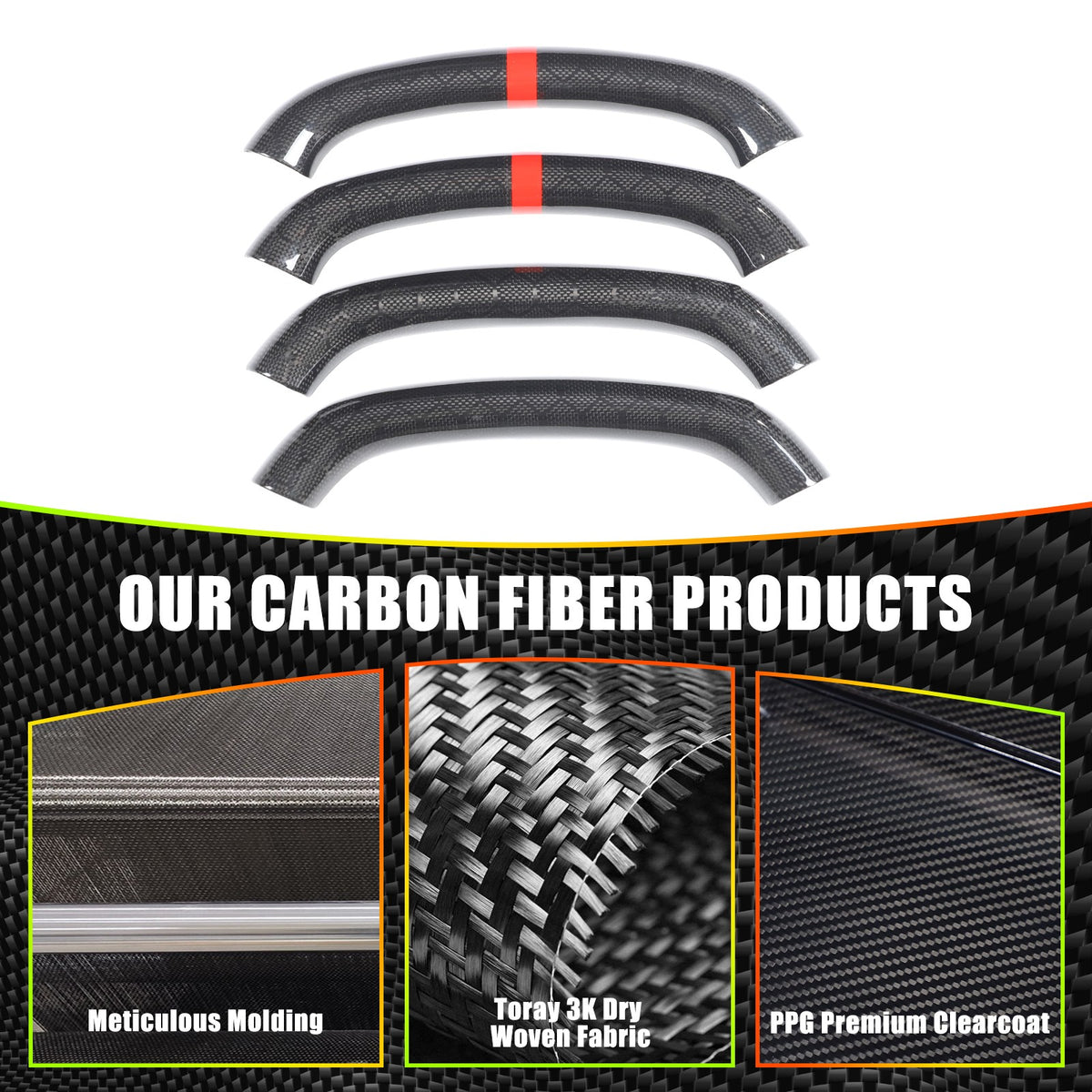 Red Top Honeycomb Carbon Fiber Steering Wheel Trim Cover For Corvette C8 2020+ 11