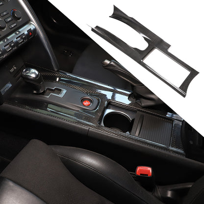 Real Dry Carbon Fiber Center Console Gear Panel Trim For Nissan GTR R35 08-16 4