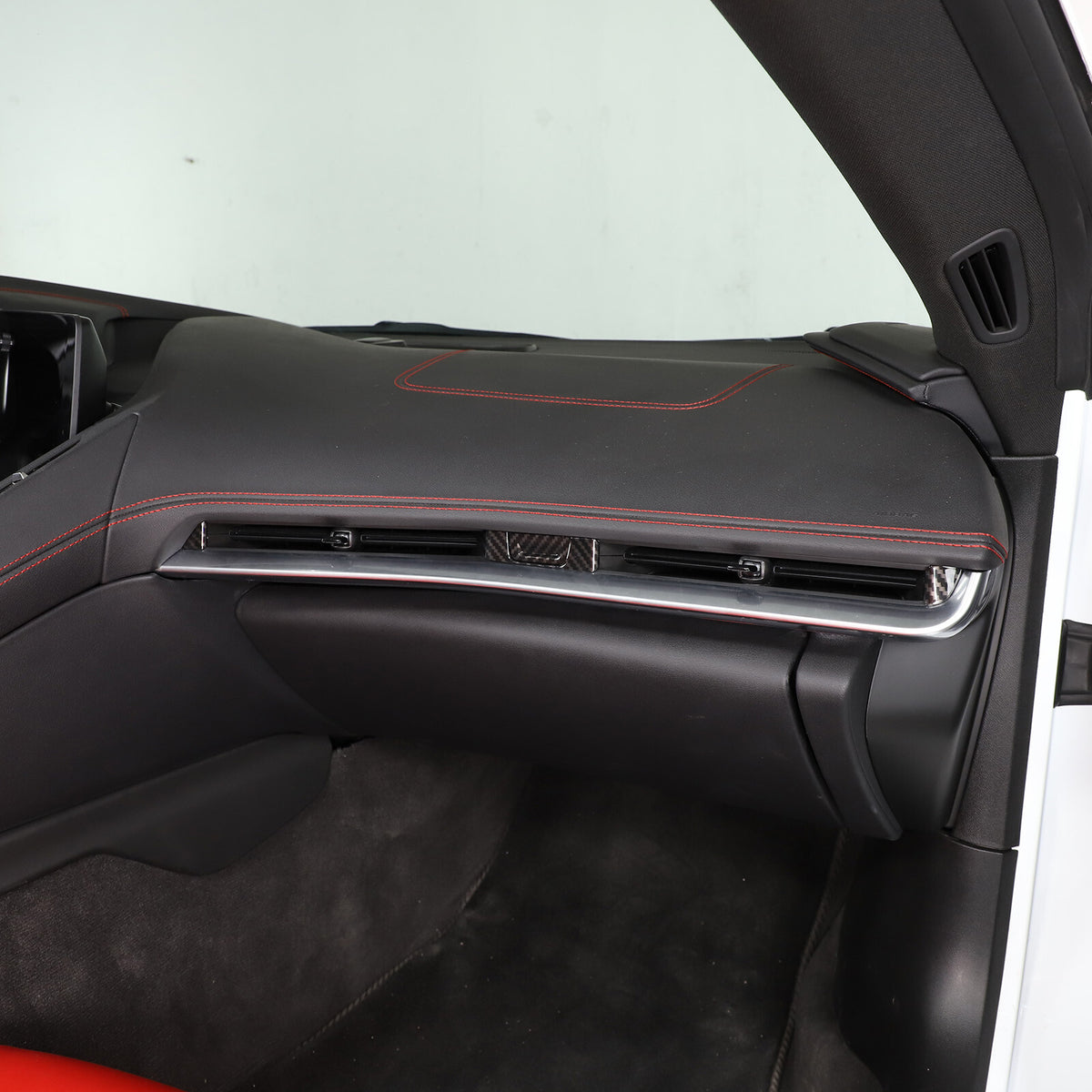 Carbon Fiber ABS Interior Full Decor Cover Trim Kit For Corvette C8 2020-2025 - Styles 26-30 67