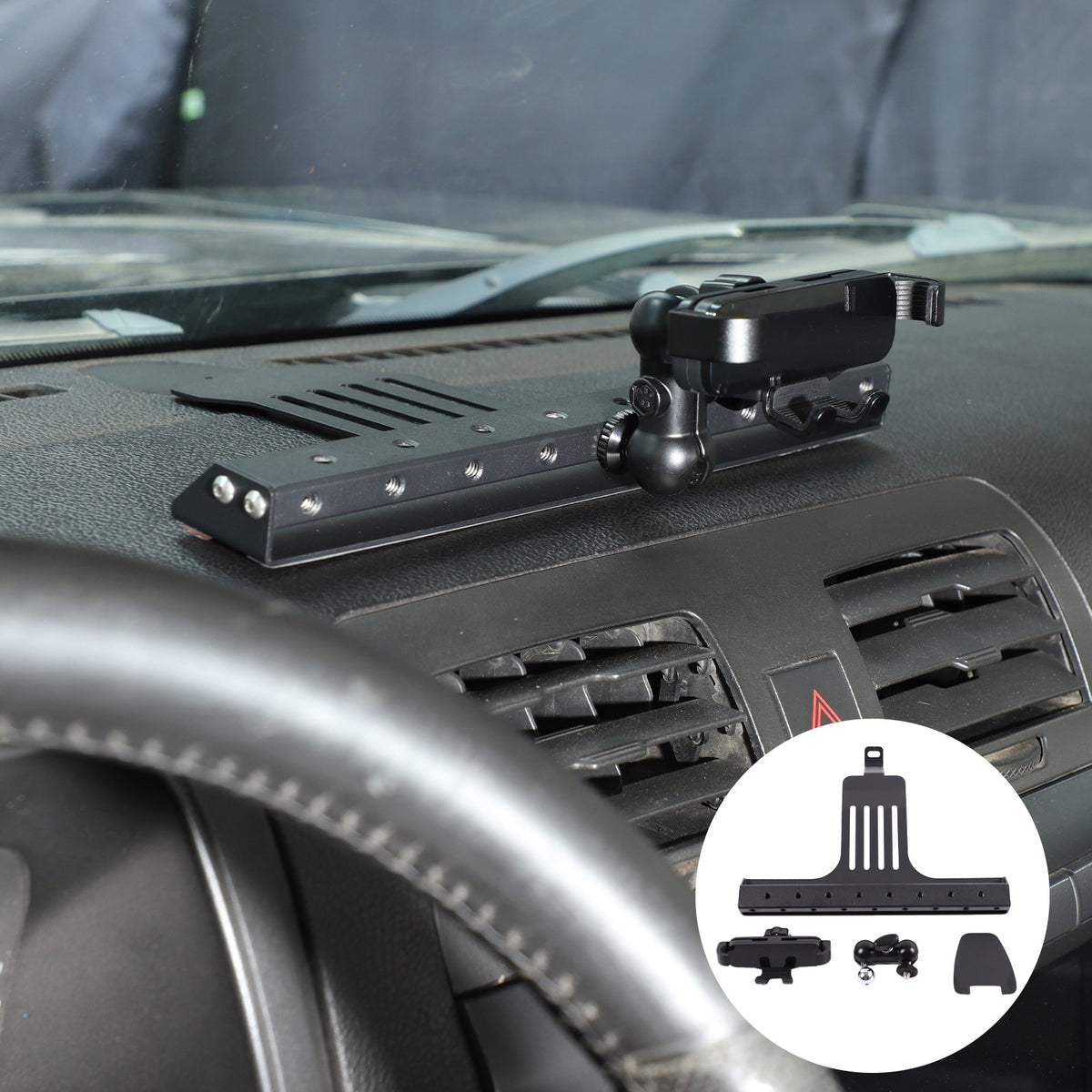 Center Console Multi-Function Phone Mount Bracket For Hummer H3 2005-2009 15