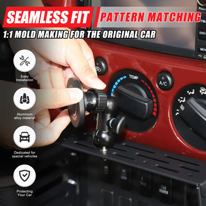 Magnetic Phoner Holder Center Console Molle Panel Device For Toyota FJ Cruiser 5