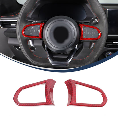 Red Real Carbon Fiber Interior Exterior Conosle Trim Cover For Lotus EMIRA 21-25 62