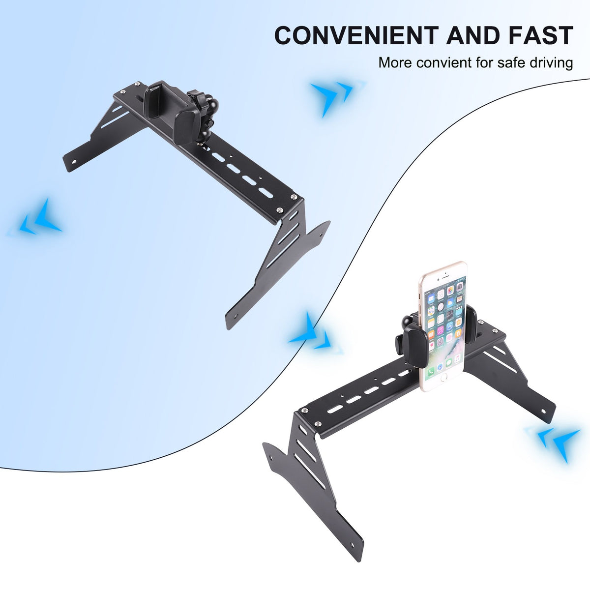 Black Clip Center Console Phone Mount Bracket For Land Rover Defender L663 2020+ 13