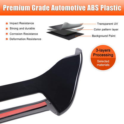 Glossy Piano Black Center Console Panel Trim Set For Corvette C8 2026+ US 38