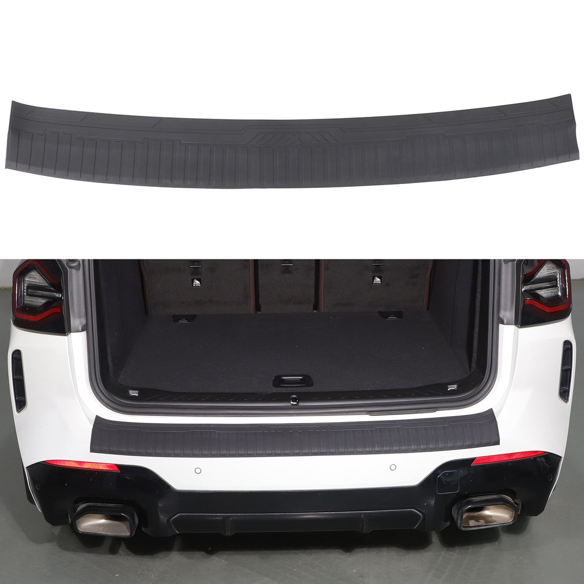 TPE Rear Bumper Protector Sill Guard Trim For BMW X3 G01 2018-2024 12