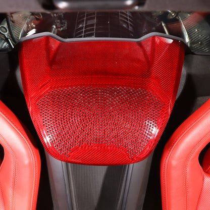 Red Real Carbon Fiber Full Interior Set Decor Trim Kit for Corvette C8 20-25 - Styles 56-60 24