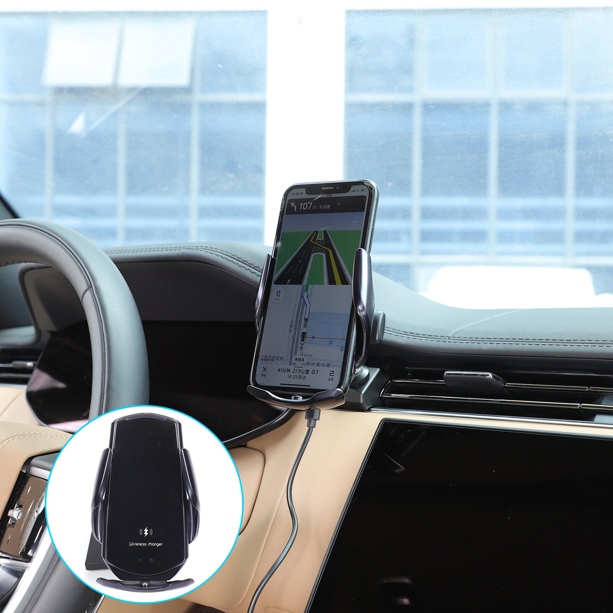 Wireless Charging Navigation Phone Bracket For Range Rover Vogue L460/Sport L461 2